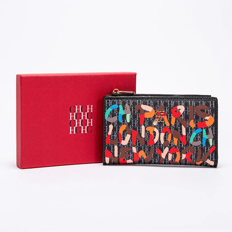 CartoonLuxe Wallet – Women’s Retro Long Purse