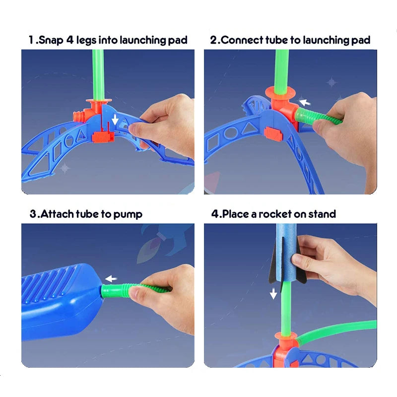Air Boost Rocket Jumper – Pedal-Activated Soaring Rocket Game