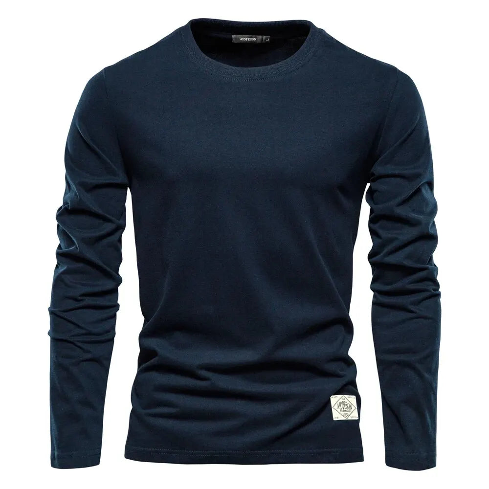 Classic Crew – The 100% Cotton Long Sleeve T-shirt