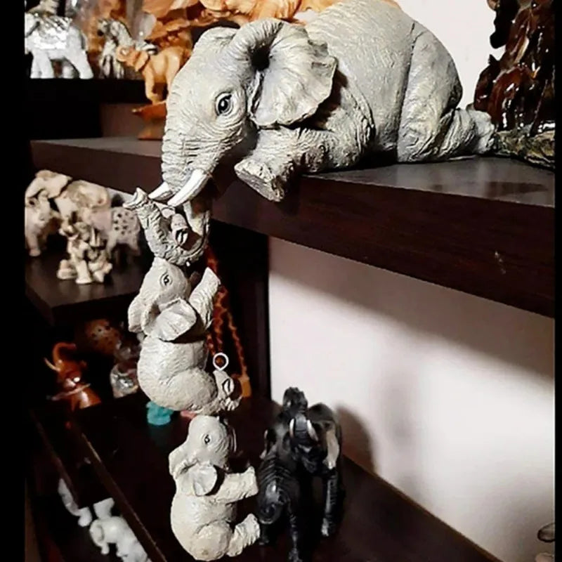 Mini Elephant Hug Set – Cute Handcrafted Home Decor