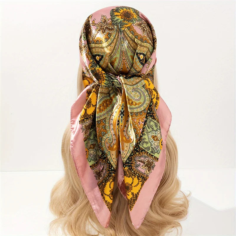 Aura Luxe – The Luxury Print Silk Scarf