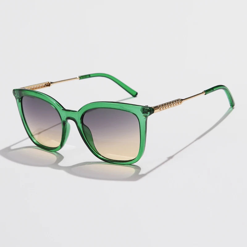 The Meridian – Vintage Square Sunglasses with Alloy Frame