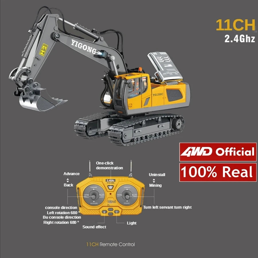 4WD RC Construction Vehicle – Remote Control Construction Toy