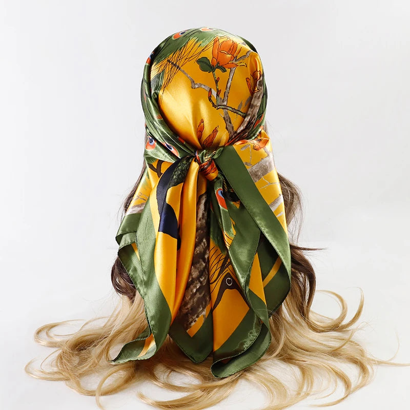Aura Luxe – The Luxury Print Silk Scarf