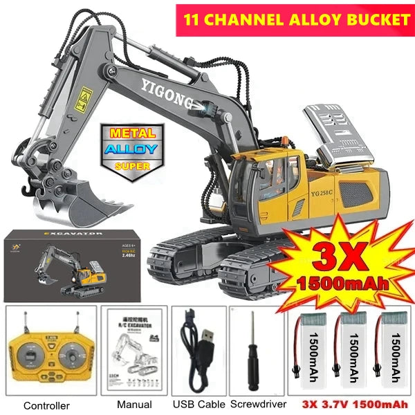 4WD RC Construction Vehicle – Remote Control Construction Toy