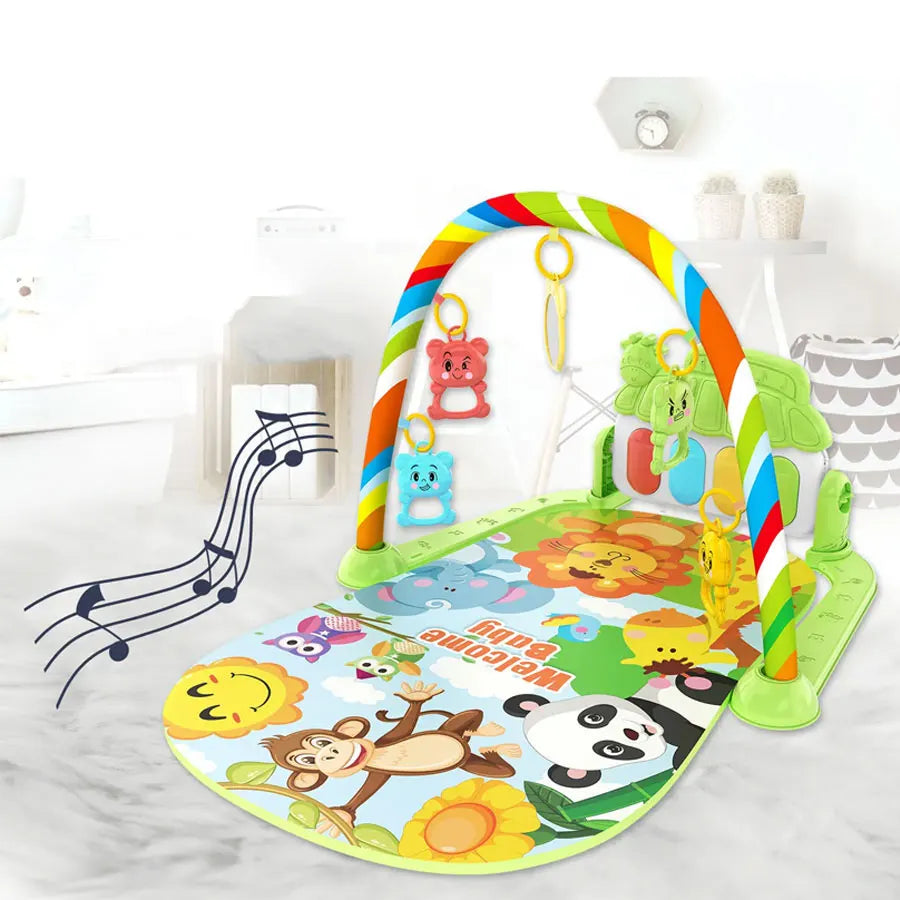 MelodyMagic Baby Gym with Musical Piano & Crawling Mat