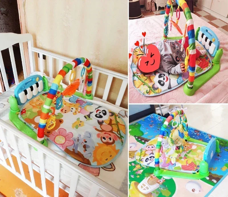 MelodyMagic Baby Gym with Musical Piano & Crawling Mat