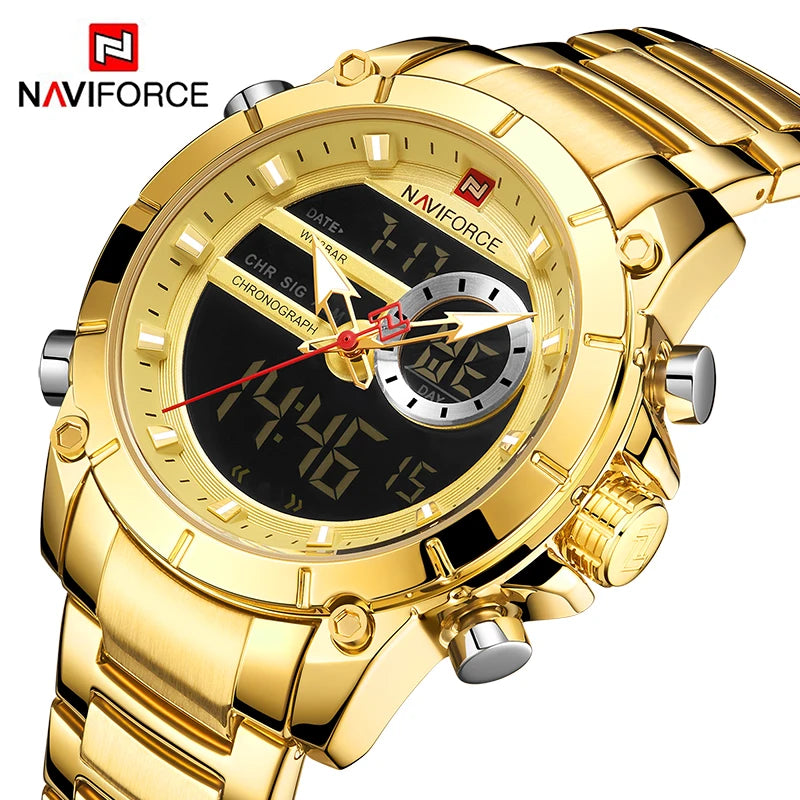 NAVIFORCE 9163 Steel Command – Military Sport Watch