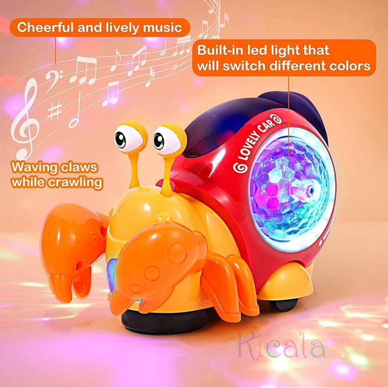 Crawling Crab Baby Toy – Light-Up Music & Dancing Fun