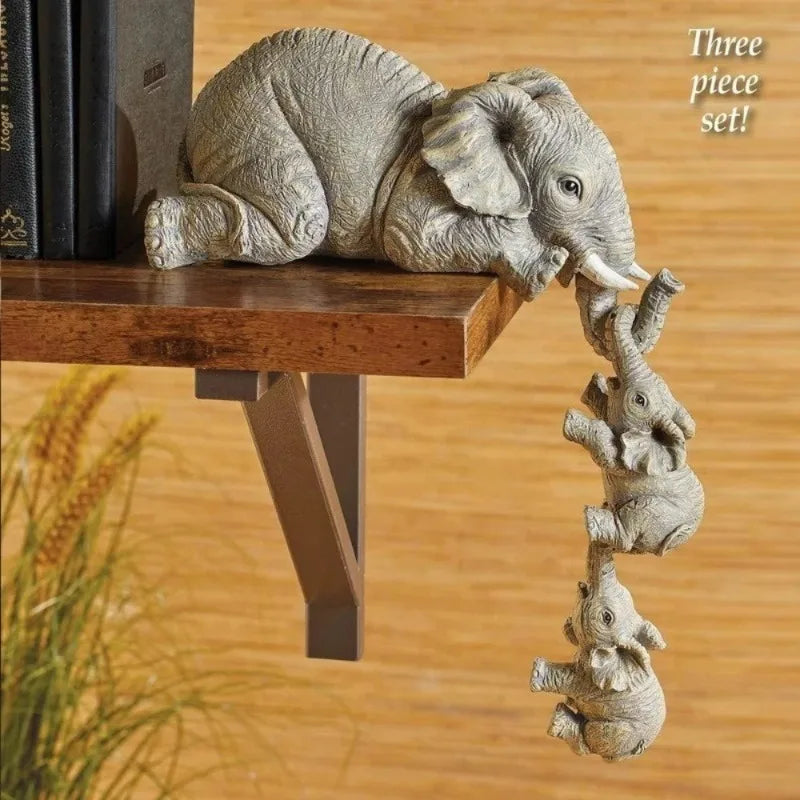 Mini Elephant Hug Set – Cute Handcrafted Home Decor