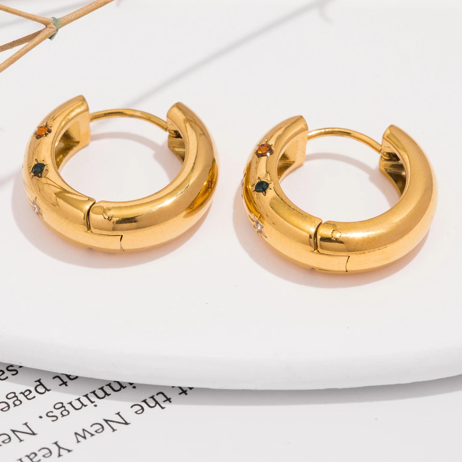 Meridian Classic – Stainless Steel Hoop Earrings for Women