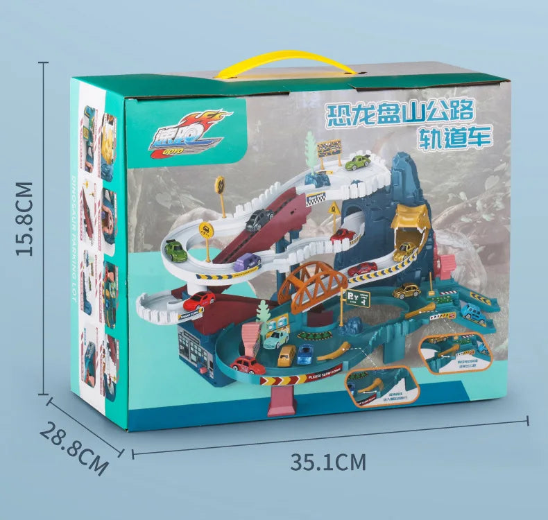 Lion Adventure Race Track – Diecast Car Racing Set for Kids