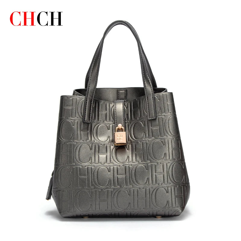 UrbanLuxe Carry – Embossed Steel Tote for Women
