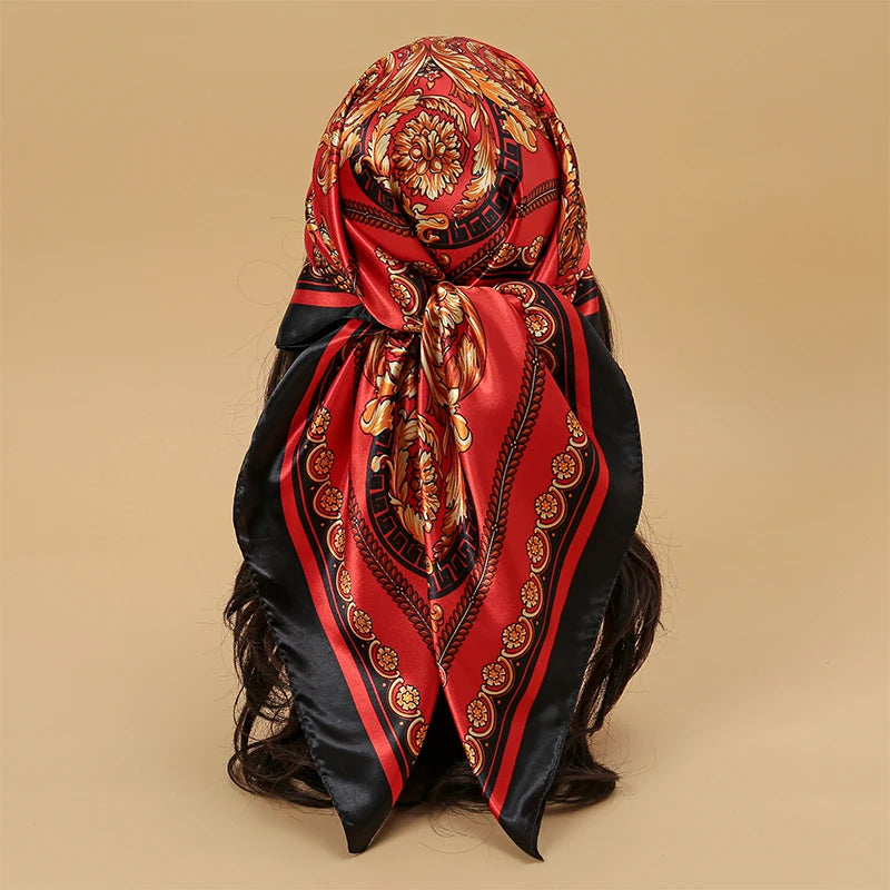 Aura Luxe – The Luxury Print Silk Scarf
