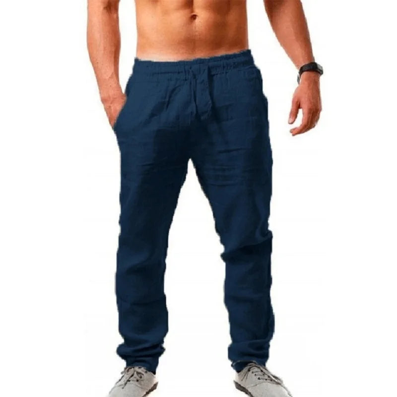Linen Blend Trousers – The Breathable Casual Pants
