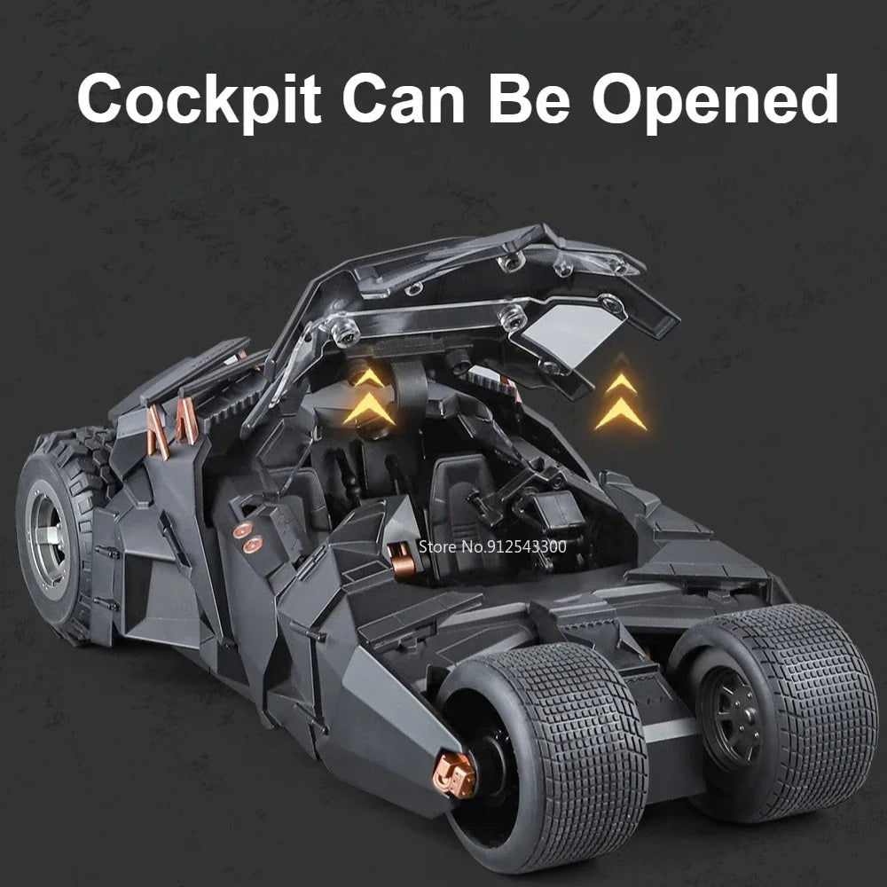 1:18 Dark Knight Batmobile – Premium Diecast Model with Lights & Sound