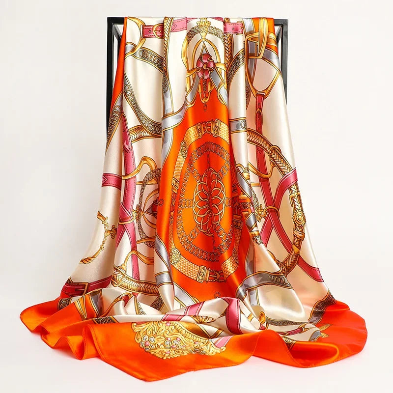 Aura Luxe – The Luxury Print Silk Scarf
