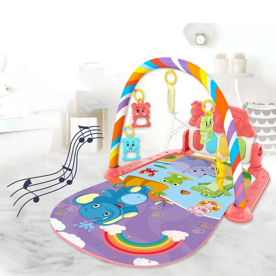 MelodyMagic Baby Gym with Musical Piano & Crawling Mat
