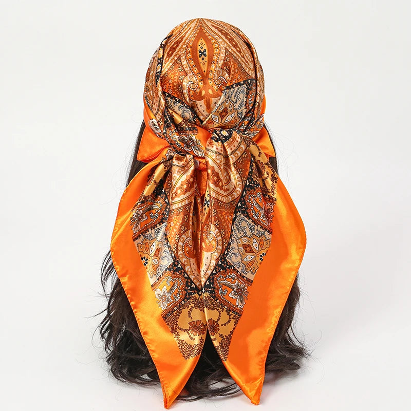 Aura Luxe – The Luxury Print Silk Scarf