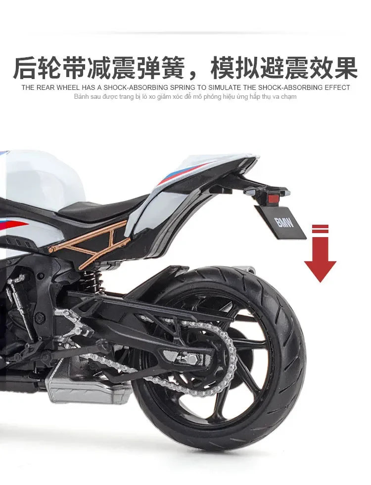 BMW S1000RR 1:12 Diecast Bike – Premium Alloy Motorcycle Model for Collectors & Kids