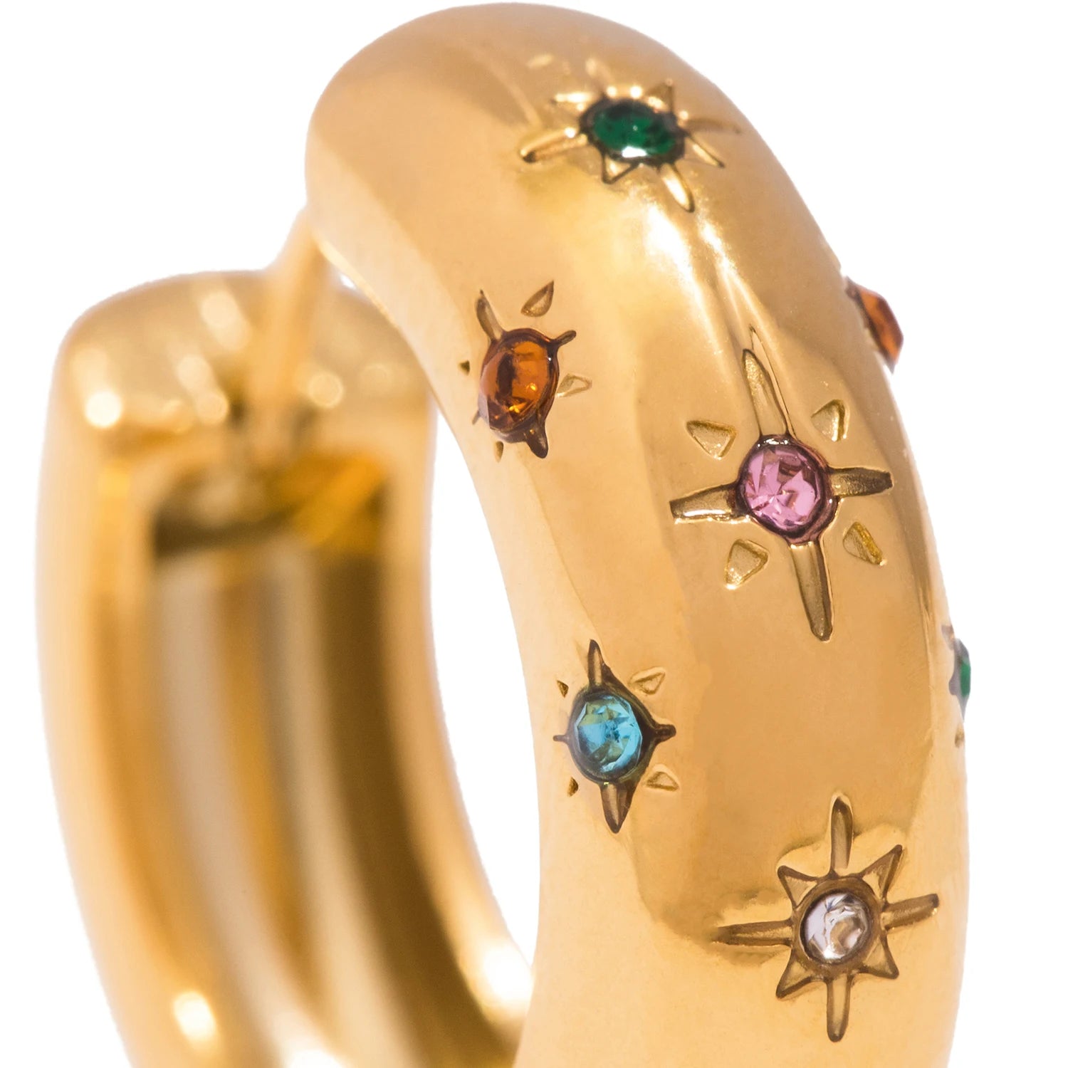 Meridian Classic – Stainless Steel Hoop Earrings for Women
