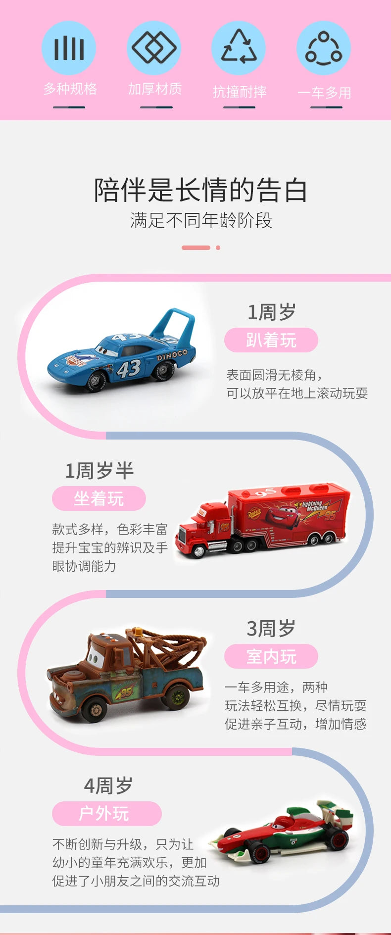 Cars Diecast Racing Set – 8/13/15 Metal Cars Gift Box