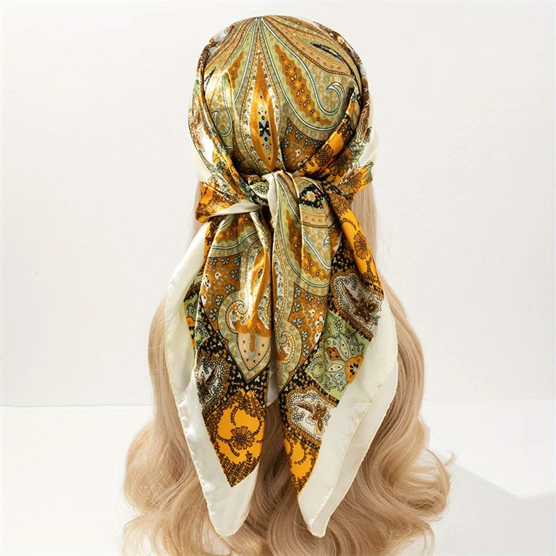 Aura Luxe – The Luxury Print Silk Scarf