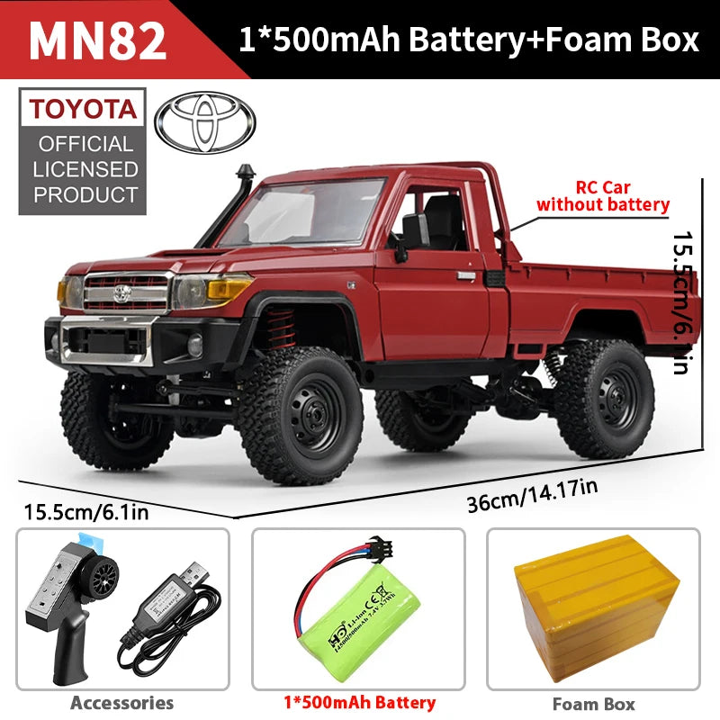ZWN MN82 RC Pickup 1:12 – Retro 4WD Remote Control Truck with LEDs