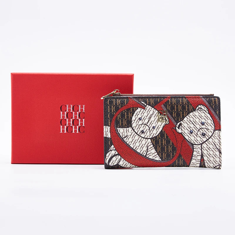CartoonLuxe Wallet – Women’s Retro Long Purse