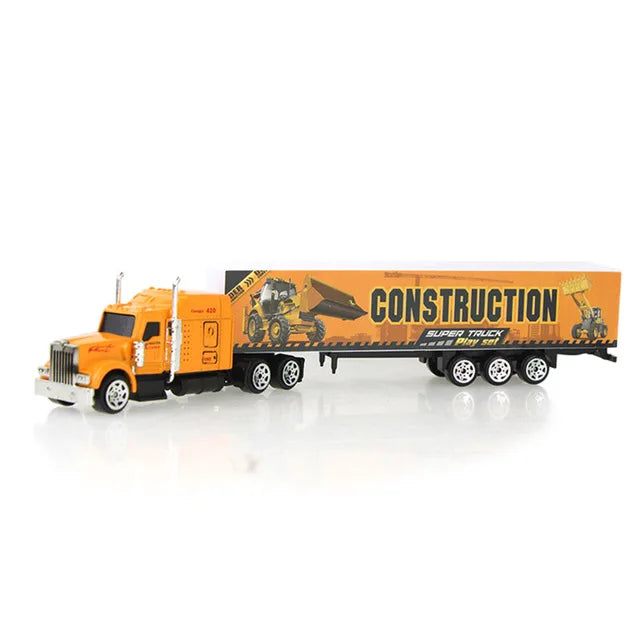 Mini Alloy Container Truck – Diecast Toy Vehicle