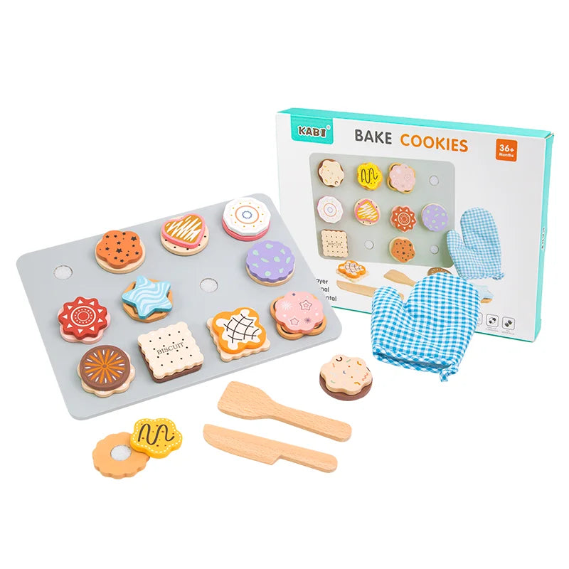 Wooden Pretend Kitchen Set for Toddlers