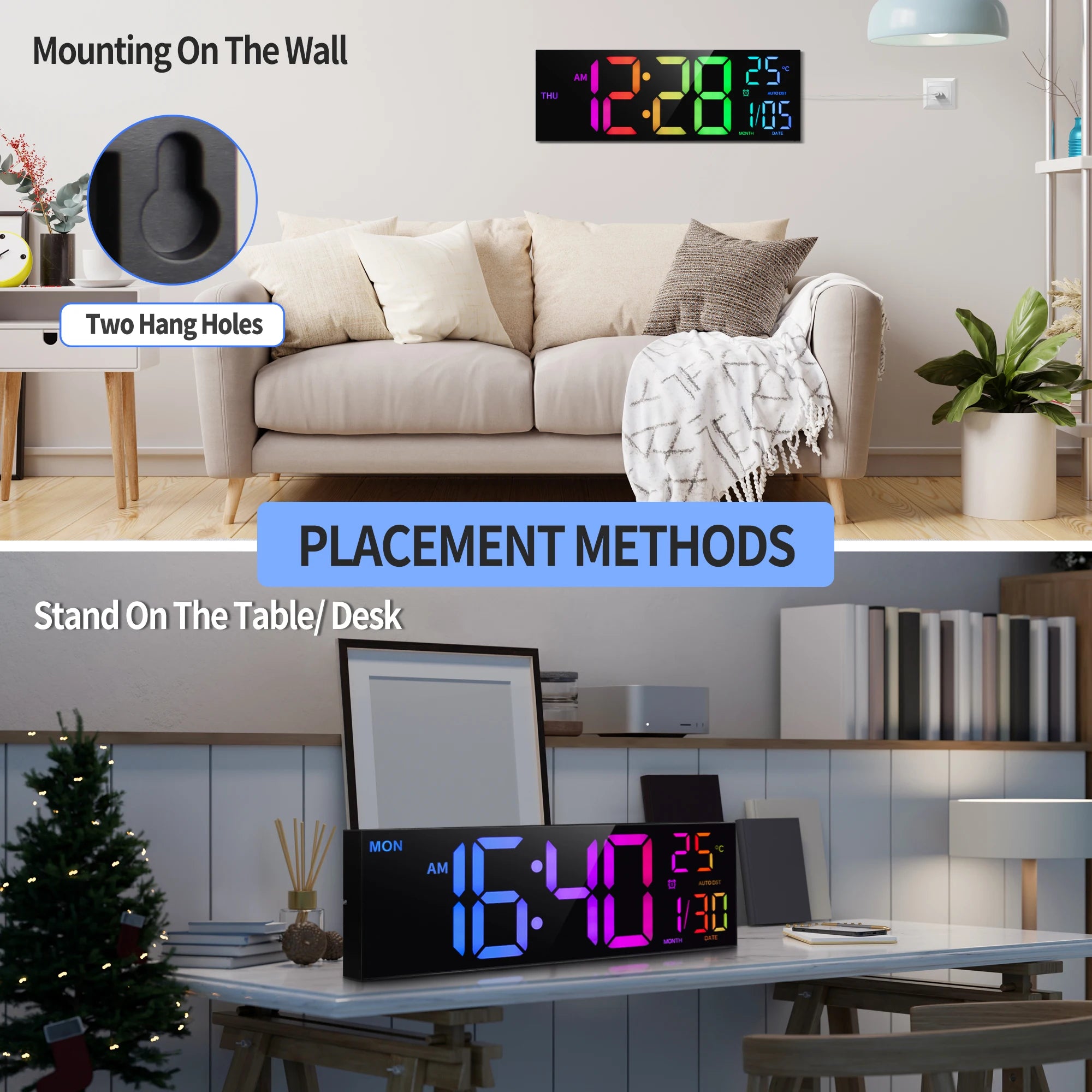 GlowMaster RGB Wall Clock